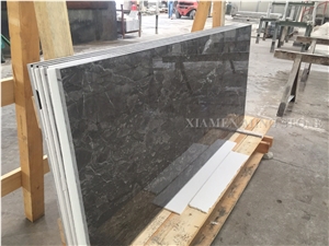 Royal Dark Grey Absolute Polished Marble Slabs,Atlantic Grey Turkey Marble Walling Panel Tiles