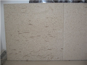 Sunta Mocca Cream Novo Limestone Polished Tile,Machine Cutting Panel for Bathroom Walling,Floor Covering Beige Coral Stone,Interior Stone