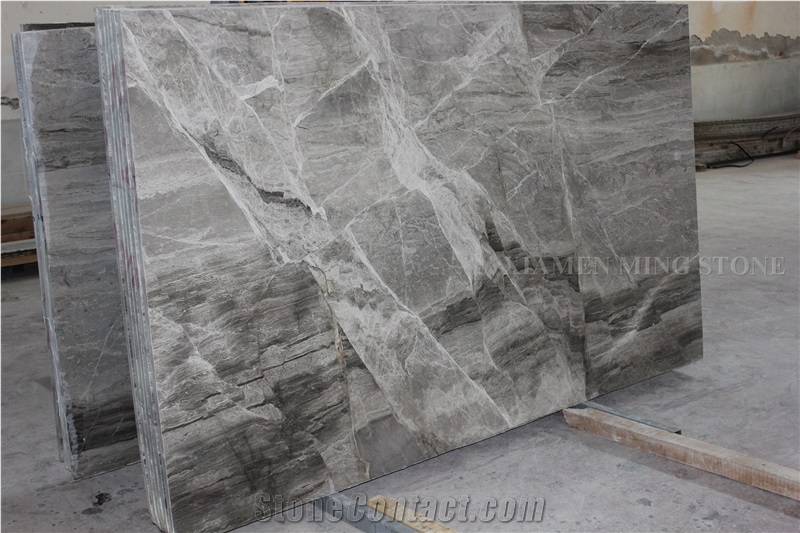 Tundra Blue Marble Polished Slabs Machine Cutting Panel, Tiles for Wall Cladding,Hotel Lobby Floor Covering