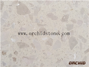 Beige Artificial Stone Slabs & Tiles,Artificial Stone,Engineered Marble Flooring Covering,Manufactured Stone,Manmade Stone