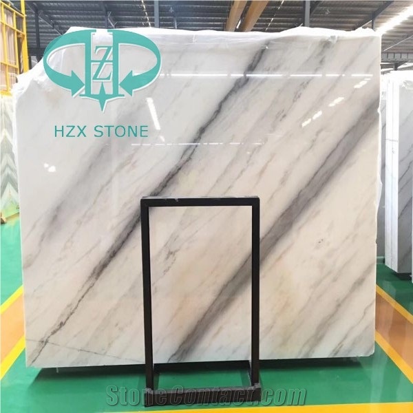 China Popular Cheap Guangxi White Marble Slabs, Tiles, White Marble with Grey Lines, Natural Building Stone Flooring,Feature Wall,Clading