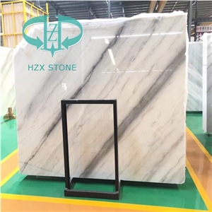 China Popular Cheap Guangxi White Marble Slabs, Tiles, White Marble with Grey Lines, Natural Building Stone Flooring,Feature Wall,Clading