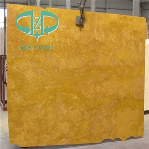 Chinese Good Quality Polished Golden Marble Slab & Tiles for Flooring, Kitchen Countertop, Bathroom Vanity Top