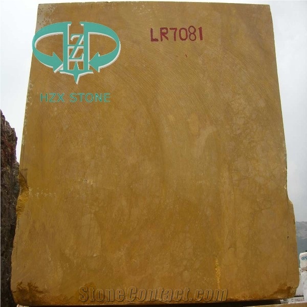 Chinese Good Quality Polished Golden Marble Slab & Tiles for Flooring, Kitchen Countertop, Bathroom Vanity Top