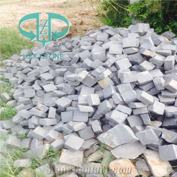Zhangpu Black Basalt Cube Stone Natural Split for Walkway/Driveway/China Black Basalt Outdoor Paving