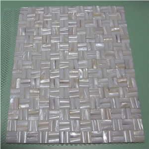 30x30 cm Decorative Art Design Shell Mosaic Pattern for Interior Wall Cladding Slice