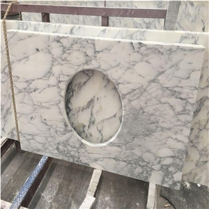 China Factory Custom Design White Marble Countertop