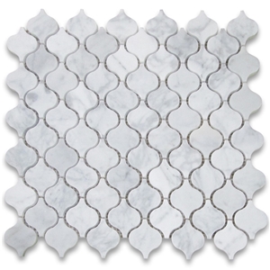 China Marble Mosaic Tiles, Tumbled Mosaic Design Pattern for Bathroom