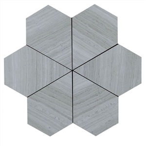 Factory Whosale Wood White Marble Mosaic Pattern Design for Floor Tiles