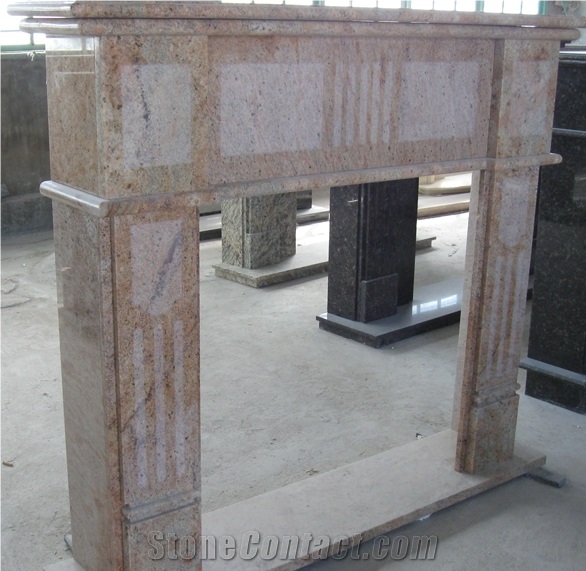 Interior Dectoration Handcarved Natural Stone Sculpture Fireplace/ Marble Fireplace