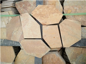 Natural Stone Customized Slate Flagstone for Floor Covering Pattern
