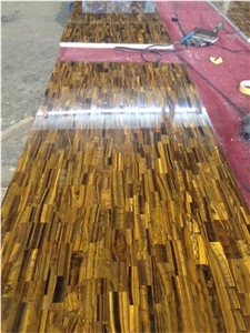 Semi Precious Slabs Tiger Eye for Projects