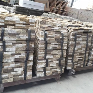 Stone Ledge Brown Marble Cultured Stone Natural Surface for Wall Covering Tiles