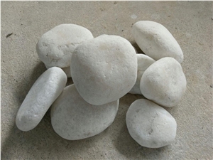 White Color Pebble Stone Reliable Quality for Walkway
