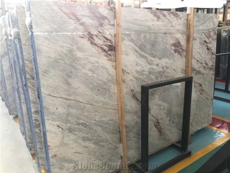 2017 Chinese New Marble Stone Slab ,White Grey Marble Tiles for Hotel Project,Tv Set Wall Covering Tiles Opus Pattern from China