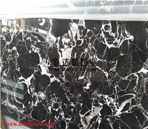 China Black Ice Flowers,Chinese Polished Marble Slabs Floor Covering Tiles,Skirting, Wall Covering ,Indoor Pattern, for Hotel Project Decoration