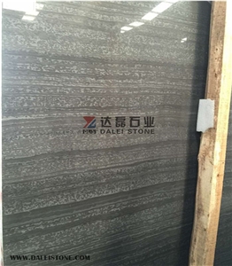 China Black Straight Veins Wooden Marble Slab&Tiles ,Indoor Flooring,Walling Covering ,Construction Building Natural Marble Stone ,Big Random Slab