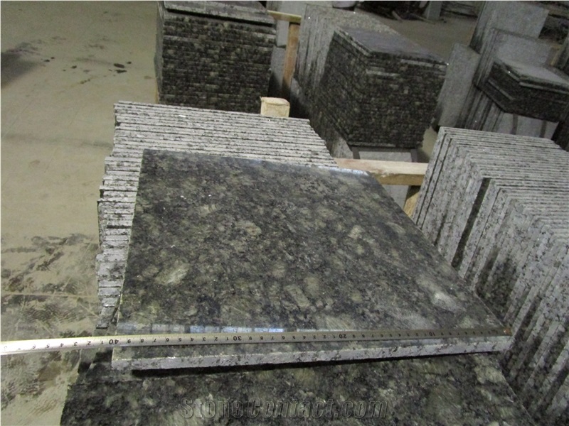 China Butterfly Green Granite Polished Thin Tiles Small Slab Price Flooring ,Wall Covering, Clading Cut Size for Countertop,Natural Building Stone,