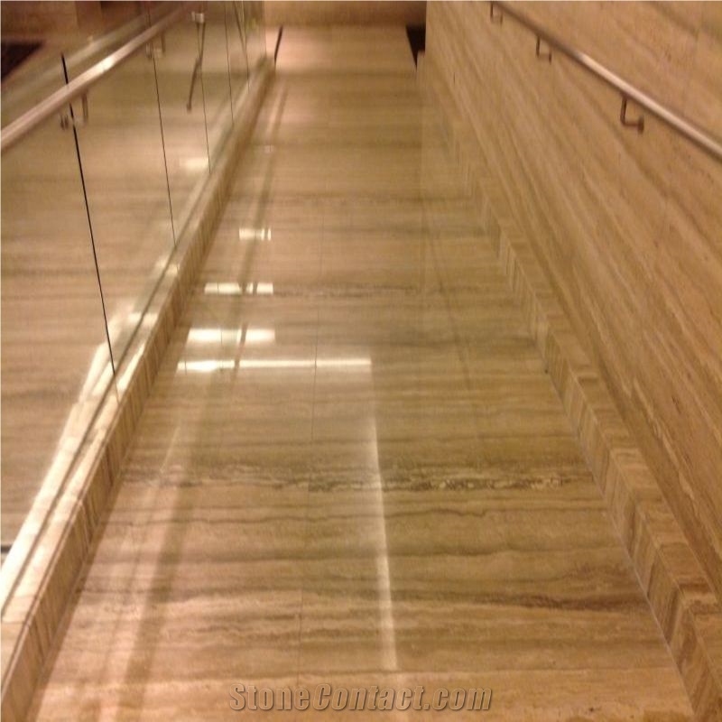 China Silver Grey Travertine Tiles & Slabs, Grey Polished Travertine Floor Tiles, Wall Covering Tiles Versailles Pattern