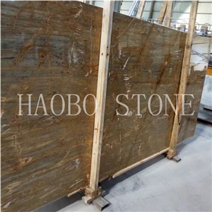 Beautiful Polished Natural Stone Service Barcelona Gold Marble Polish Tile Available 2cm and 3cm for Interior Building Decoration with Iso9001:2000