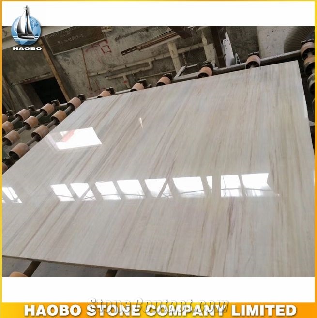 Cut to Size Eurasian Wood Grain Marble Tile Polished Wholesale Flooring Tiles Own Factory Direct Selling Slab Bathroom Backsplash Walling Panel
