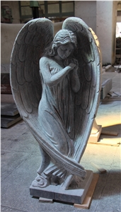 G603 New Popular Beautiful Angel 2017 European and American Style Cost-Effective Angel Sculpture Engraving Carving Engraved Tombstone Headstones