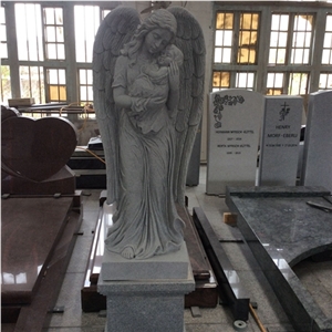 Natural Stone High Quality Unique Modern Manufacturer Price Large Haobo Chinese Classic G633 Angel for Cemeteries