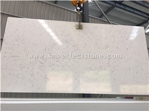 Engineered Stone for Countertop Carrara White Marble Quartz Stone for Slabs,Tiles or Countertops,32001600mm