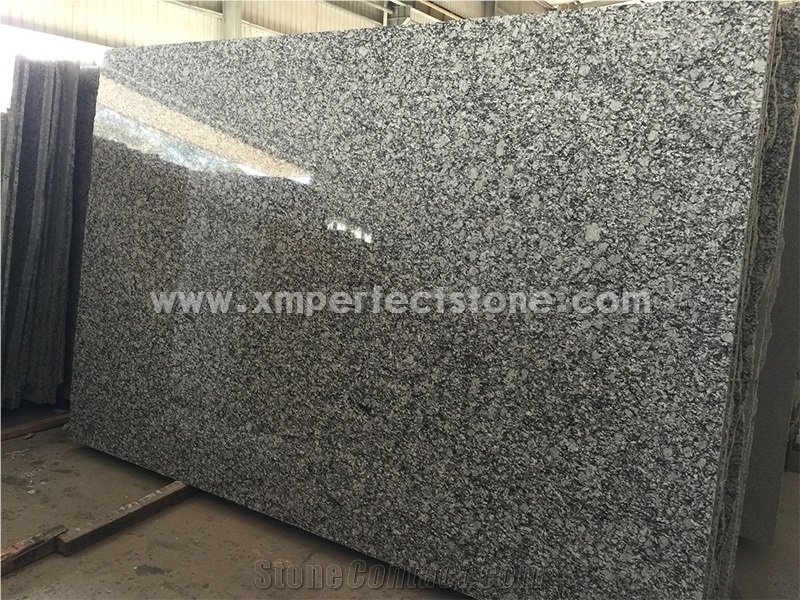 Granite Kitchen Countertop with Two Rectangle Sink,Double Sink Kicthen Counter Tops,Water Wave Granite Tops with Eased Edge