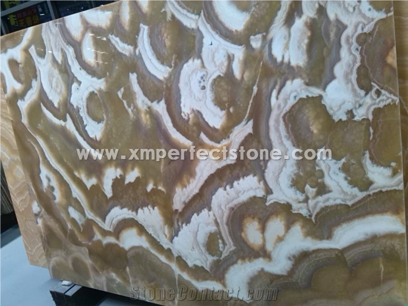 Landscape Painting Onyx Slab for Wall Covering,Landscaping Scenery Slab,Landscaping Grey Onyx Slab,Landscape White Painting Onyx Slab