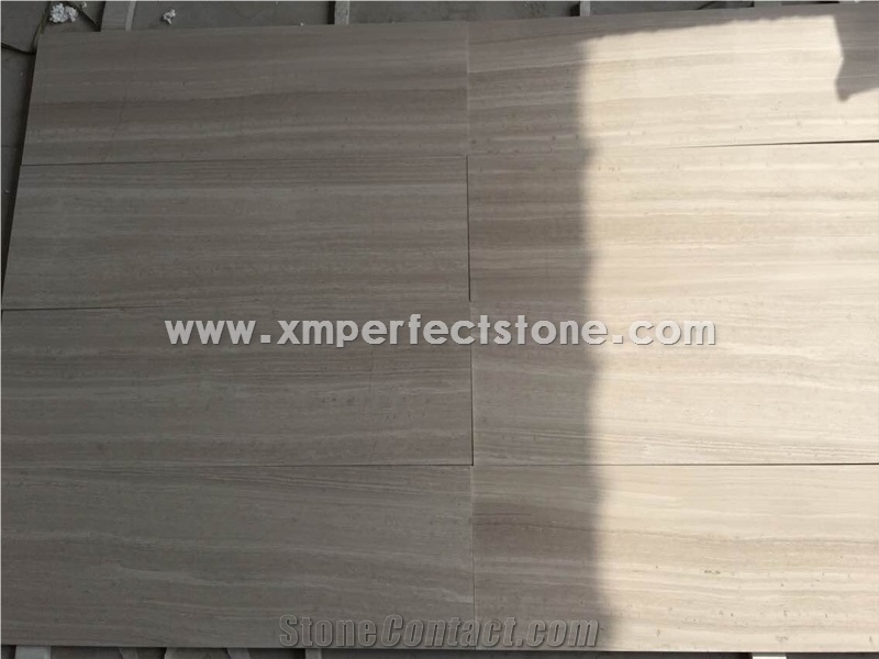 Marble, Wood White Marble, Thin Tiles, Suit for Wall Covering Tiles,Floor Covering, Polished, Honed, Cut-To-Size