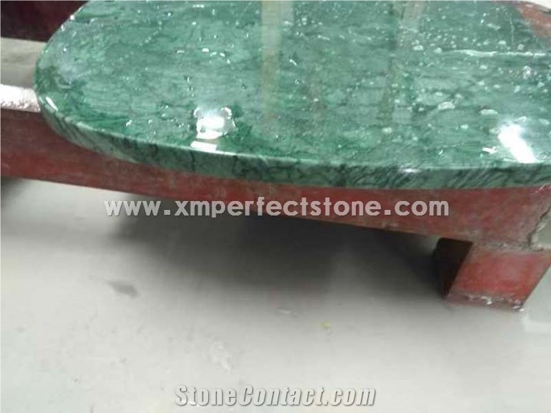 Verde Guatemala Marble Coffee Table Top,Round/Oval/Rectangle/Square Table Top Design,Green Table Tops