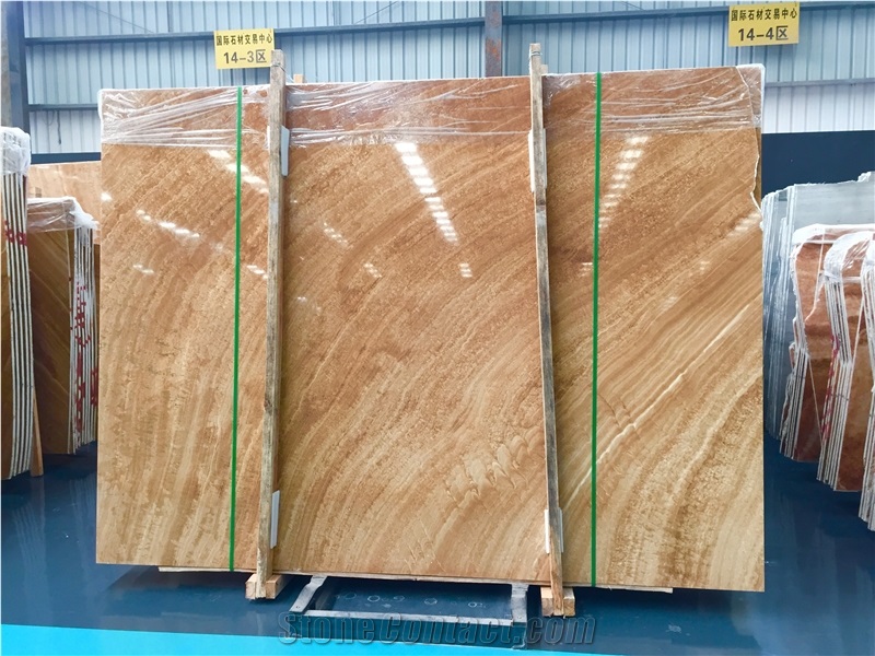 Beige Serpigiant Marble Slabs&Tiles,China Yellow Wooden Marble,Wooden Marble Bookmatch