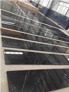 Black Marquina, China Nero Margiua Black Marble Slabs,Polished Cut to Size