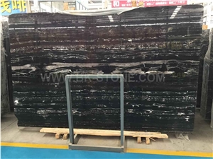 China Nero Portoro Marble,Silver Dragon Marble,Silver Portoro Marble Big Slab, China Black Marble Tile, Bathroom Tiles