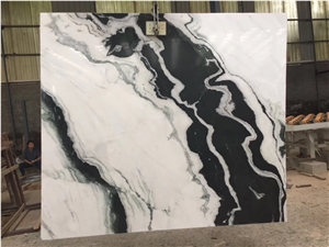 China Panda White Marble,Landscape Paintings Marble,China Panda White Marble with Grey Vein Tiles & Slabs, Marble Wall Covering Tiles, Marble Flooring