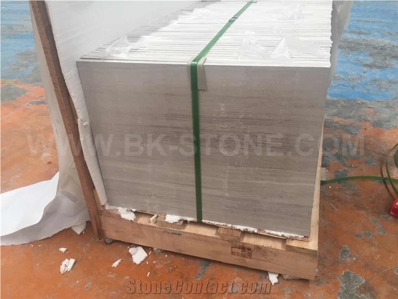 Chinese Grigio Armani Marble, China Grey Marble, Wooden Marble Flooring,Dry Lay Out Tiles