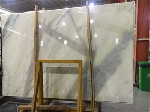 Moon River Marble White Marble Book Match Slab Polished China Marble
