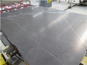 Pietra Grey Graphito,Pietra Grey Slab, Grey Marble Brushed Slab, Marble Tiles for Flooring
