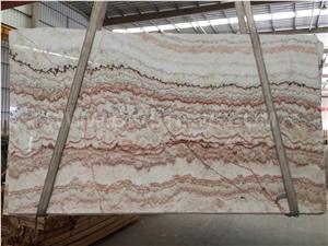 Rainbow Onyx Slabs & Tiles, Multicolor Polished Onyx, Onice Colorful Slabs