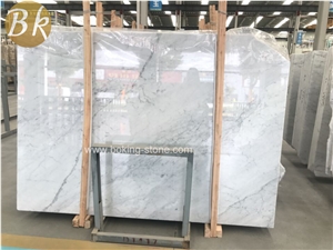 White Carrara Extra Marble Tiles & Slabs Italy, White Polished Marble Floor Tiles, Wall Tiles, Wall Cladding