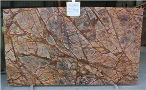 Rain Forest Brown Marble Slabs & Tiles