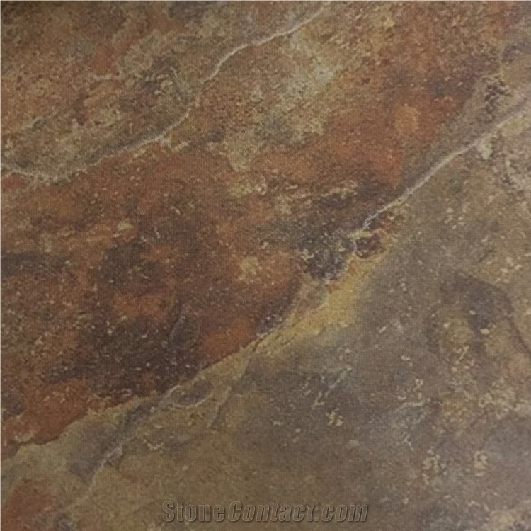 Copper Slate Brown Slab Tile India