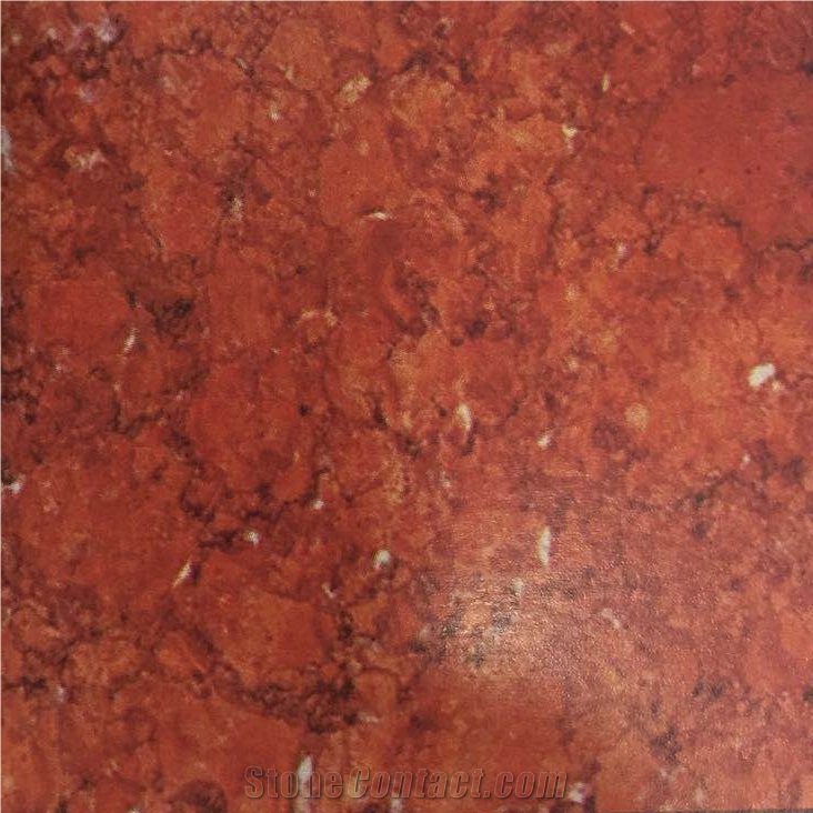 Red Fossil Marble Slabs Tiles Iran