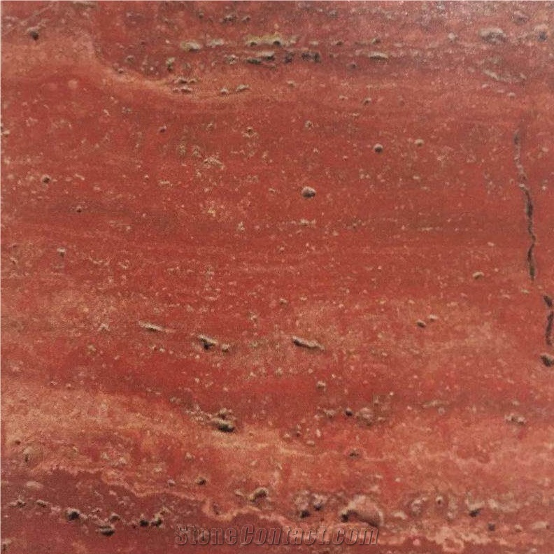 Red Travertine Slabs Tiles Iran