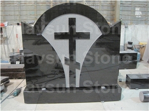 Black Cross Headstone/Tombstone/Monument for Eastern Europe
