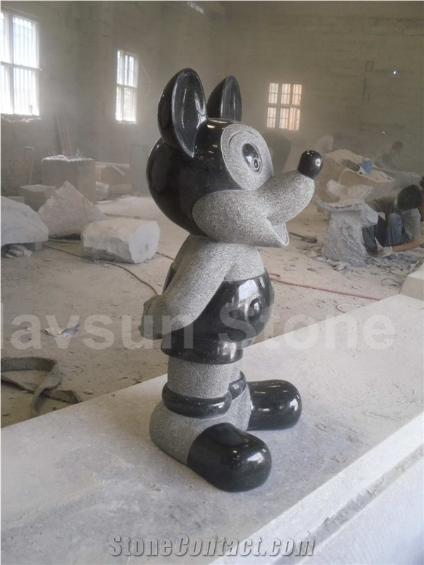 Mickey Mouse Animal Handcarved Garden/Landscape Sculptures/Satues