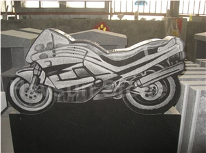 Motorcycle/Motorbike/Moto/Autocycle Headstone/Tombstone/Monument/Memorial