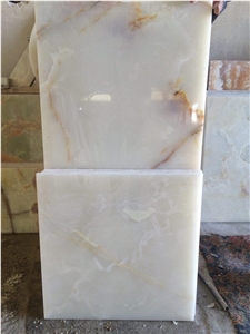 Persian White Onyx Blocks- Onice Bianco- White Snow Onyx