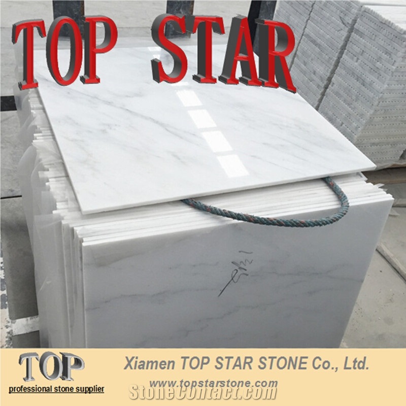 High Polished Chinese Crystal White Marble Floor, East White Marble Tile,Baoxing White Marble,Sichuan White Marble,China Calacatta White Marble Tile